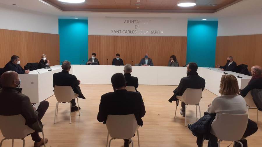 Reunió a Sant Carles de la Ràpita. Foto: Cedida