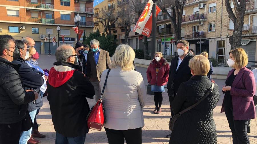 Imatge de la visita d'Oriol Junqueras a Tarragona. Foto: Cedida