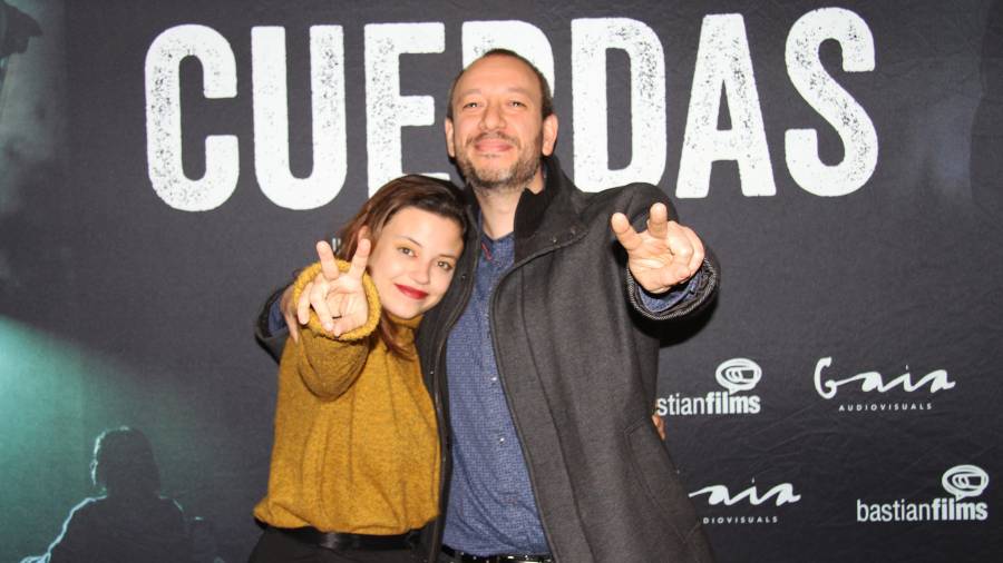 Paula del Río y José Luis Montesinos, antes de un pase de la película ‘Cuerdas’. FOTO: CEDIDA