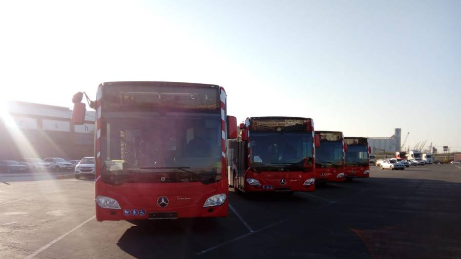 Flota actual de autobuses de la EMT. Foto: Cedida