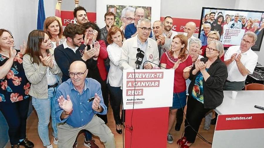Andreu Martín celebró los resultados. FOTO: fabian acidres