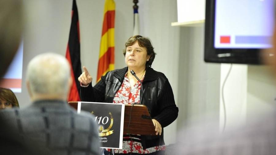 Mònica Balsells durante su intervención. FOTO: REUS DEPORTIU