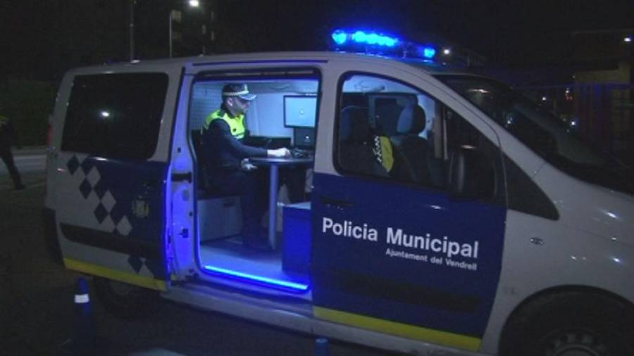 Un control de la Policía Local de El Vendrell.