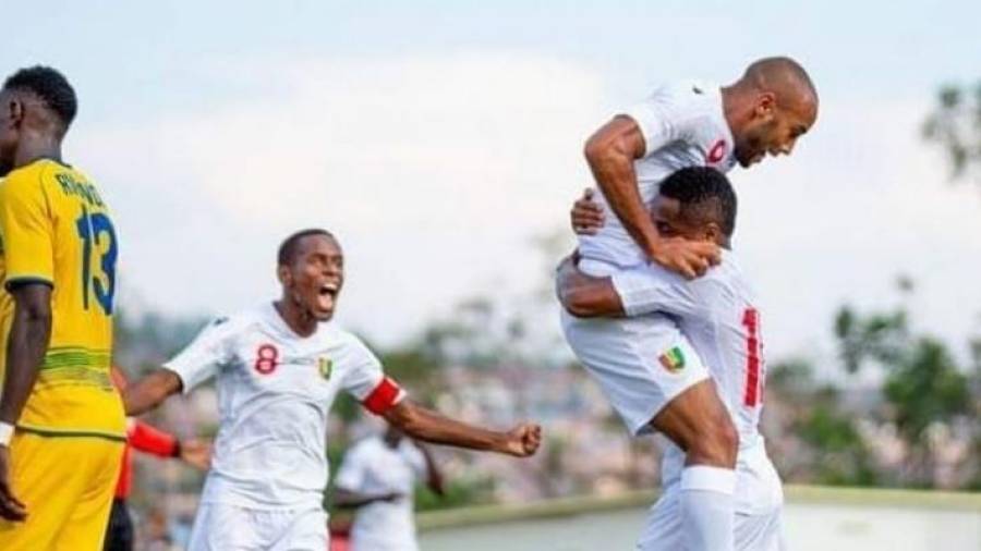 José Kanté celebra un gol con la selección de República de Guinea. INSTAGRAM