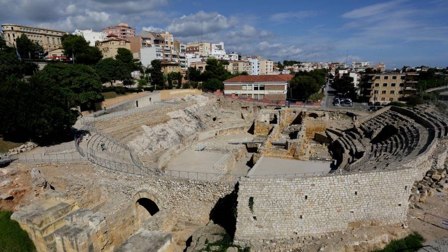 Vista desde arriba del Amfiteatre romano de Tarragona. Foto: DT