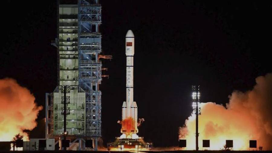 Momento del lanzamiento de Tiangong-2, que continuó la misión de Tiangong-1