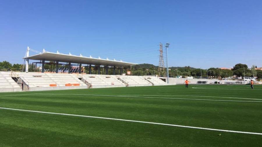 El nuevo campo de fútbol Juan Ríos de Calafell.