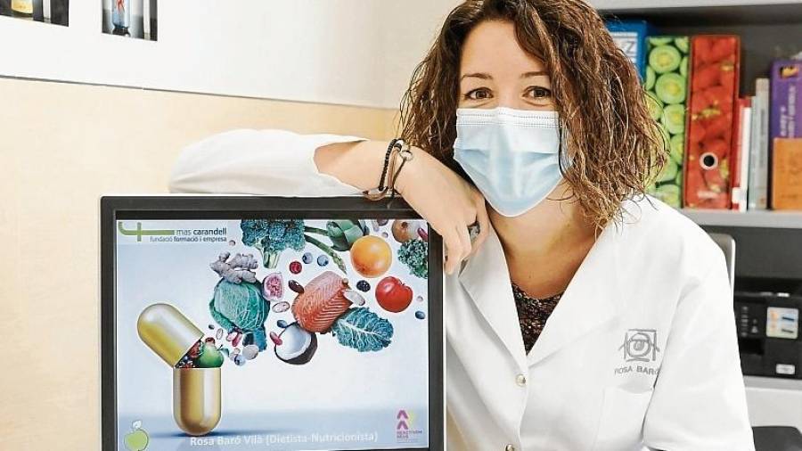 La dietista-nutricionista Rosa Baró ha impartido esta semana el webinar ‘Dieta saludable per enfortir les nostres defenses’. FOTO: A. M.