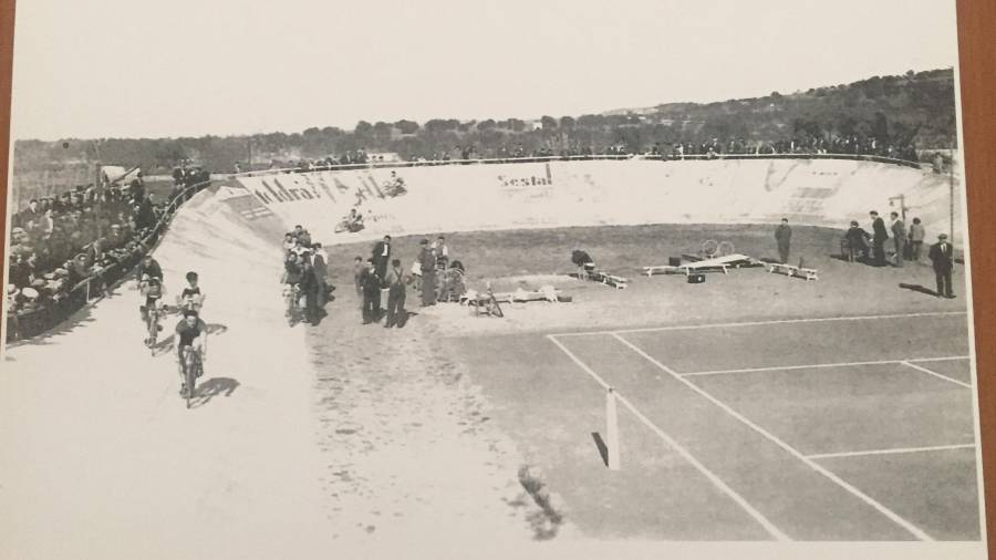 El velódromo de El Vendrell en una imagen de 1933.