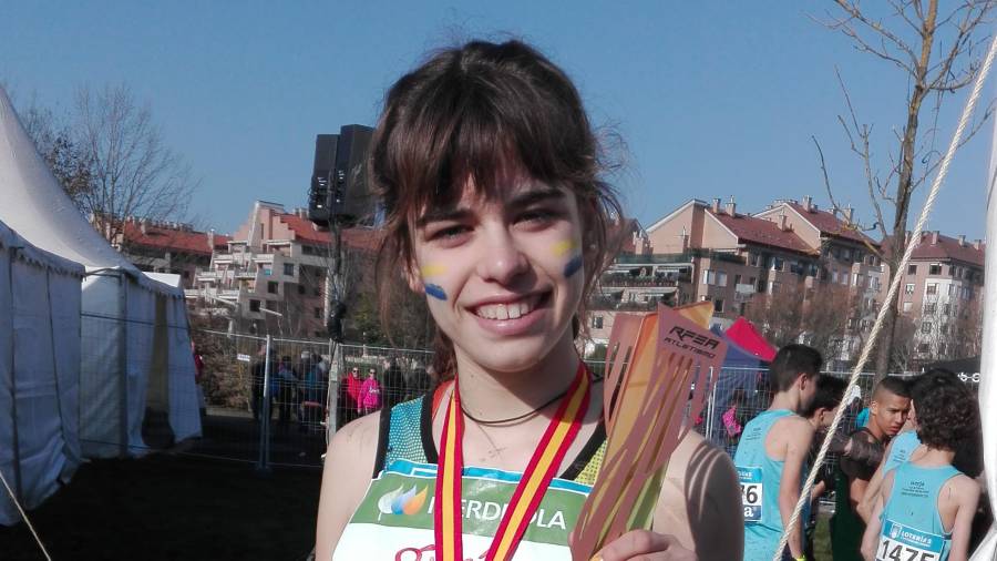 Oxana Bonjorn, atleta de Mòra d’Ebre que es una firma promesa. FOTO: cedida