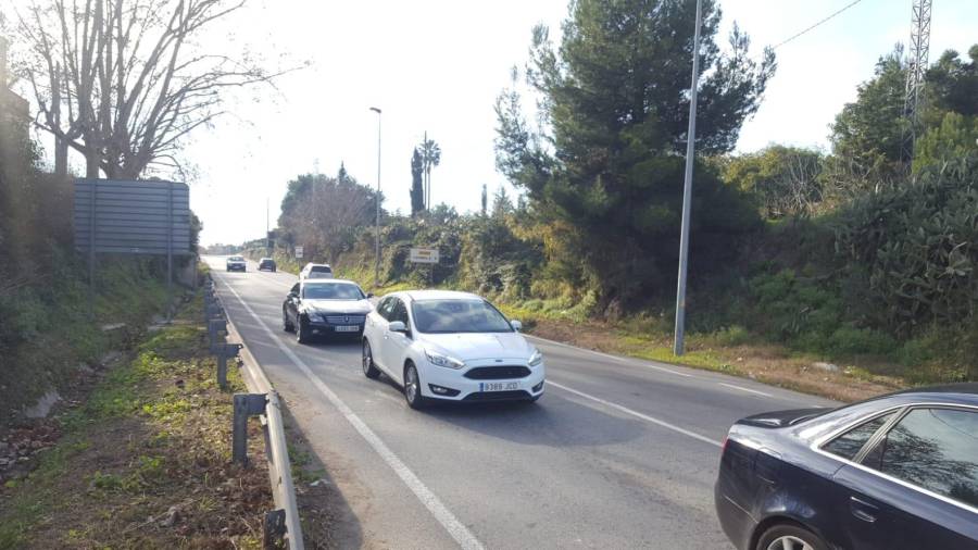 La carretera Tv-3141 (Misericòrdia) se ha reabierto poco después de las 14 horas. FOTO: Alba Mariné