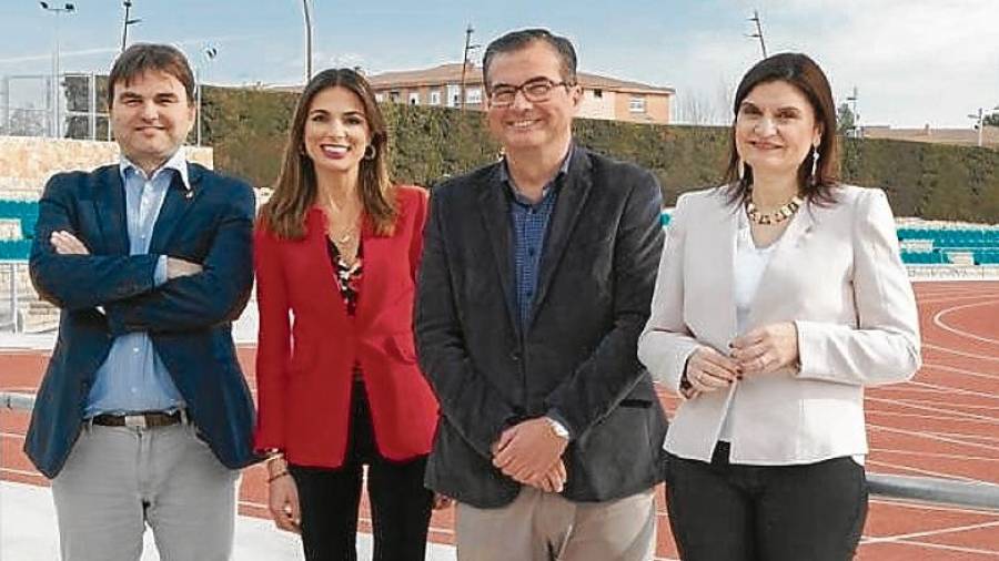 Josep Acero (3), Inma Rodríguez (27), José Luis Martín (1) y Elisa Vedrina (2) formarán parte de la candidatura. FOTO: E. Arribas