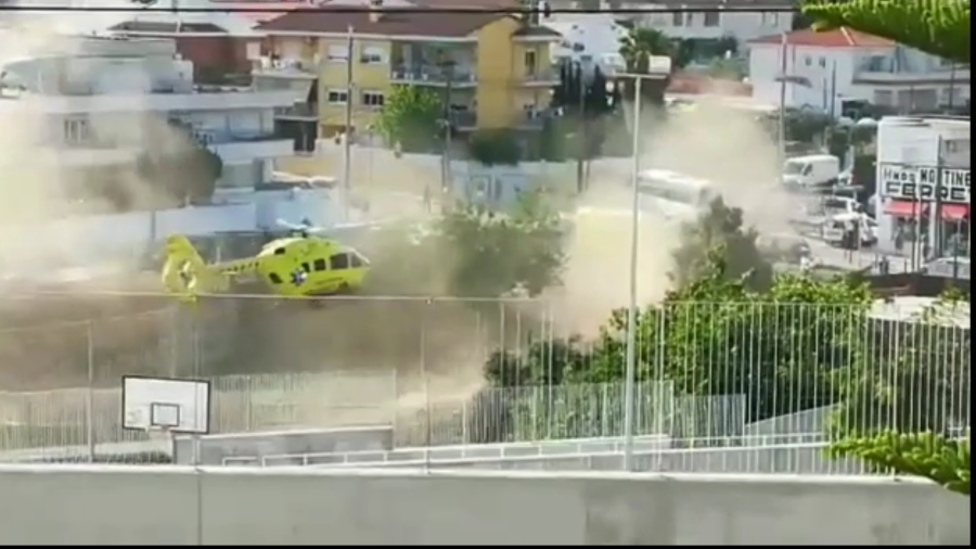 El pequeño fue trasladado en helicóptero al hospital Parc Taulí de Sabadell.