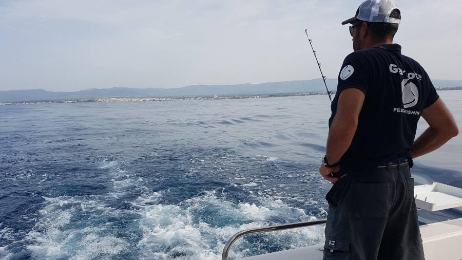 Miguel Garrote pescando al estilo Curricán