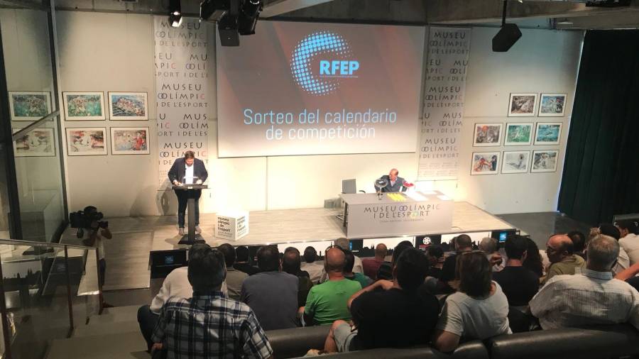 Imagen del sorteo celebrado esta tarde en Barcelona. Foto: FEP