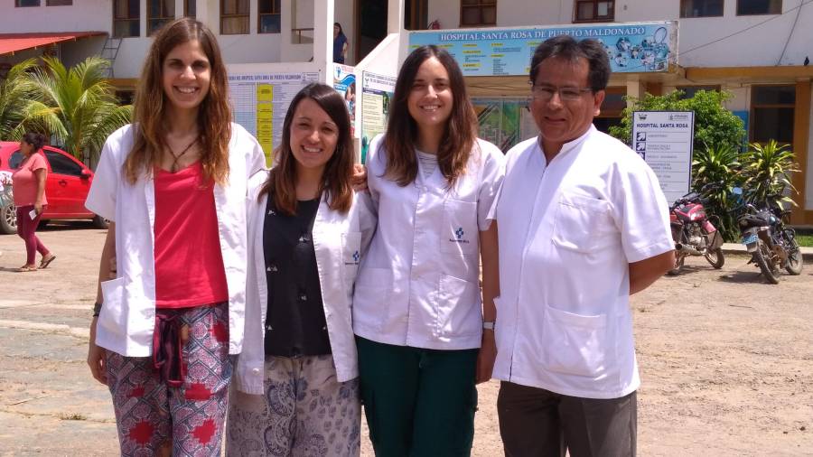 Les cooperants de l'Hospital Universitari Institut Pere Mata al Perú.Foto: Cedida