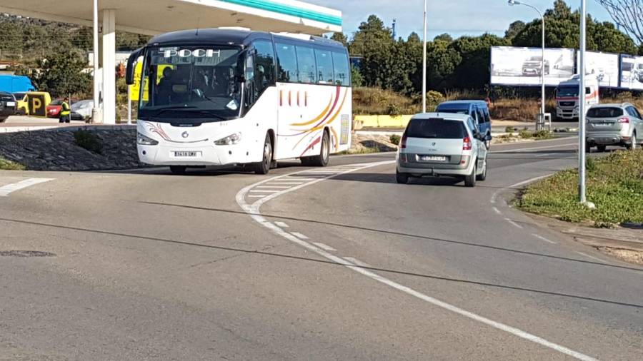 El punto del accidente con un giro a la izquierda. FOTO: Penya Ciclista Baix Penedès