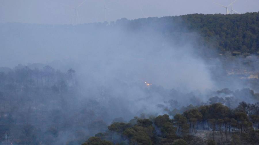 Imatge d'un incendi a Vilalba dels Arcs el 2011. Foto: Joan Revillas/DT