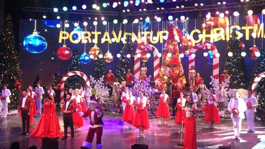 Imagen del espectáculo de Navidad en el Gran Teatro Chino.