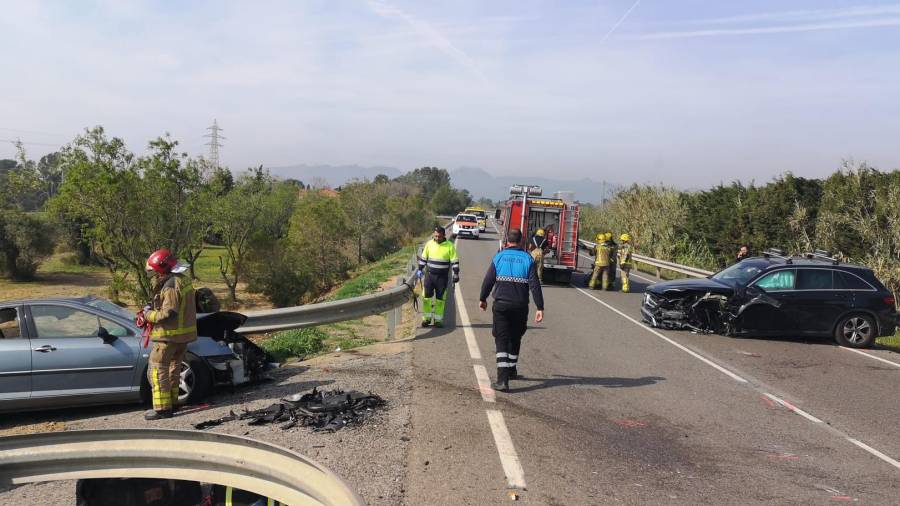Lugar del accidente, pocos minutos después de ocurrir. Foto: Alba Mariné