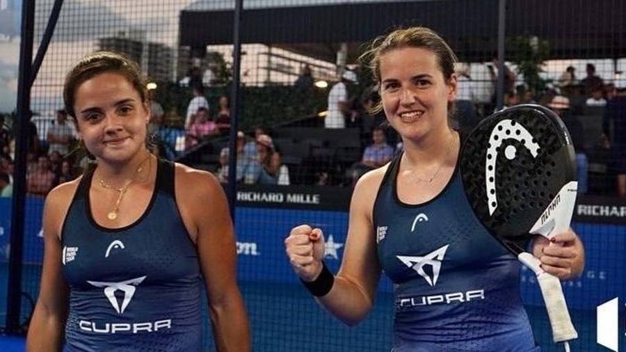 Paula Josemaría y Ari Sánchez. FOTO. World Padel Tour