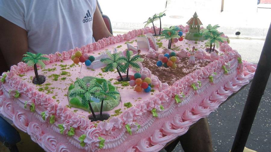 Imagen genérica de una tarta de cumpleaños