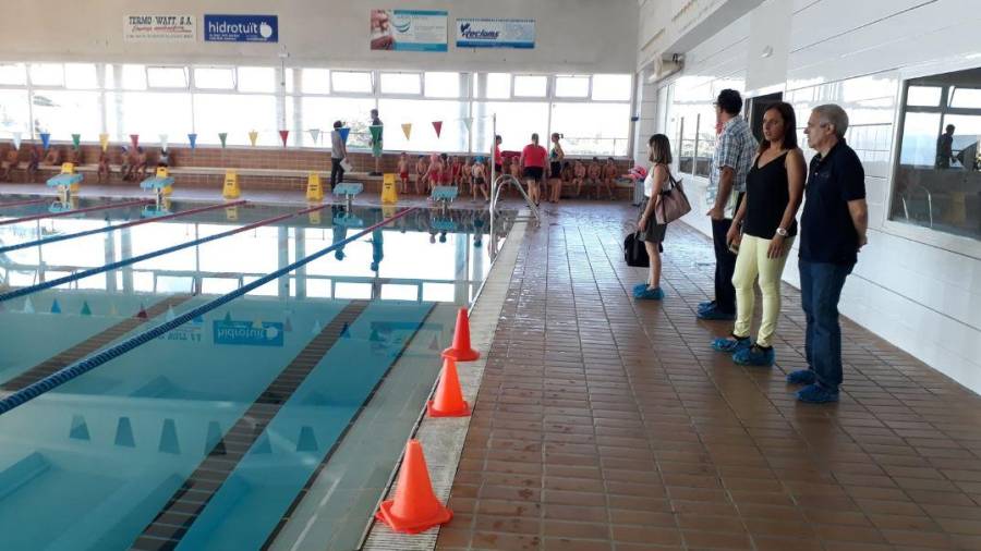 Imatge de la piscina del Centre Esportiu Municipal del Fornàs de Valls. Cedida