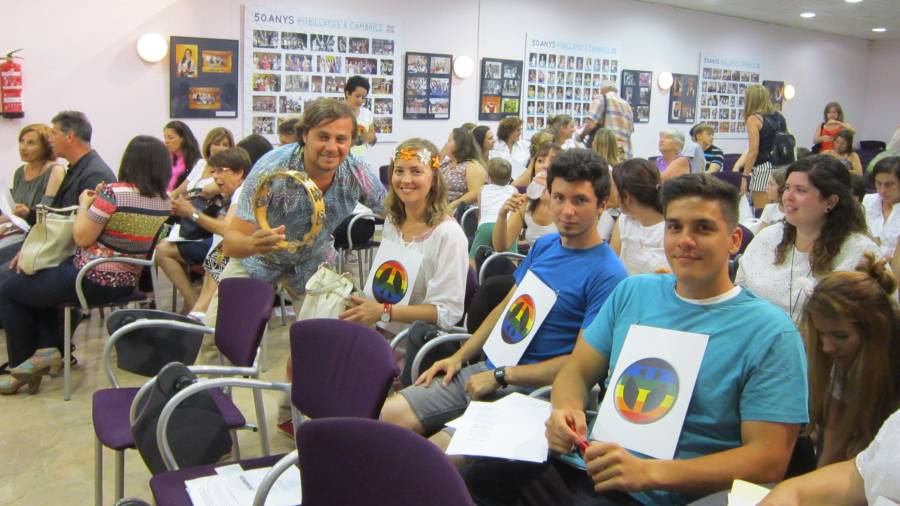 Alumnes dels cursos de català a Cambrils.