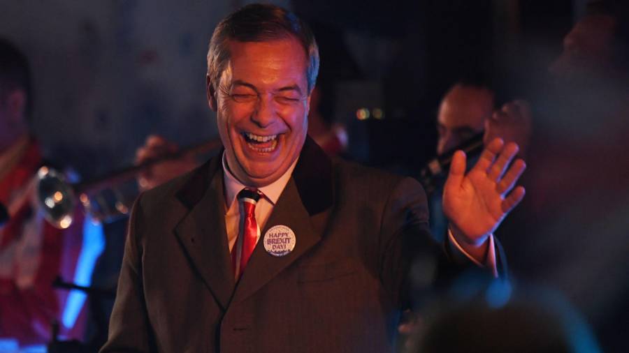 Nigel Farage el 31 de enero. Foto: Neil Hall