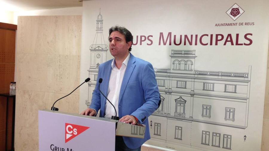Imagen del portavoz de Ciutadans en Reus, Juan Carlos Sánchez. Marc Càmara