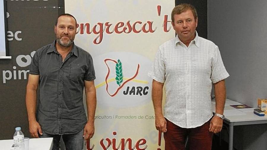 Sisco Esquerda i Xavier Vela, integrants de les JARC. Foto: ACN