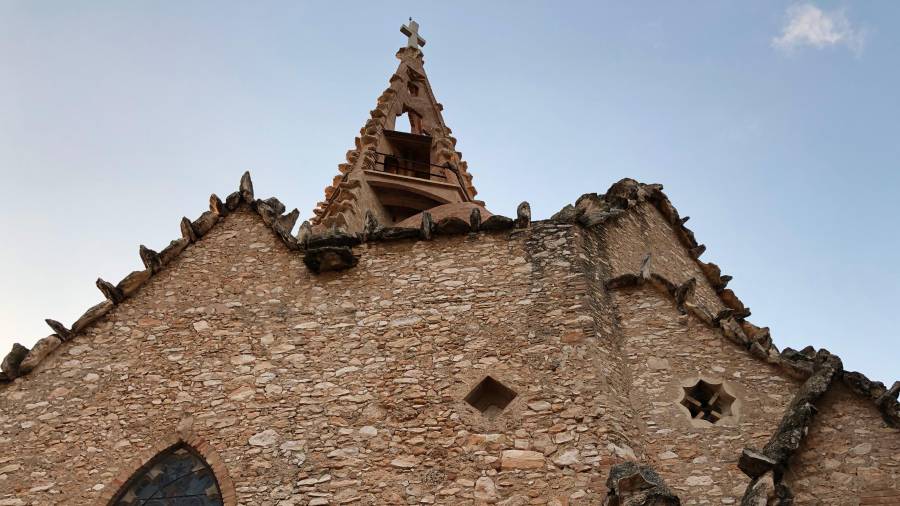 Jujol va emprar materials de la terra per construir l'església del Sagrat Cor.