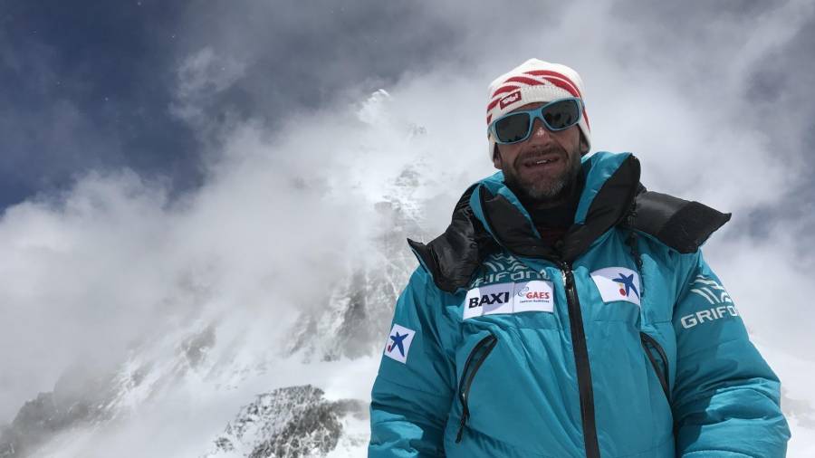 Ferran Latorre, durante su expedición al Everest.