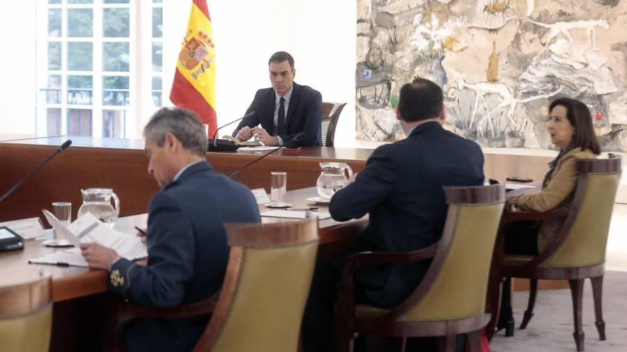 Imagen de archivo de una sesión del Consejo de Ministros. Foto: EFE