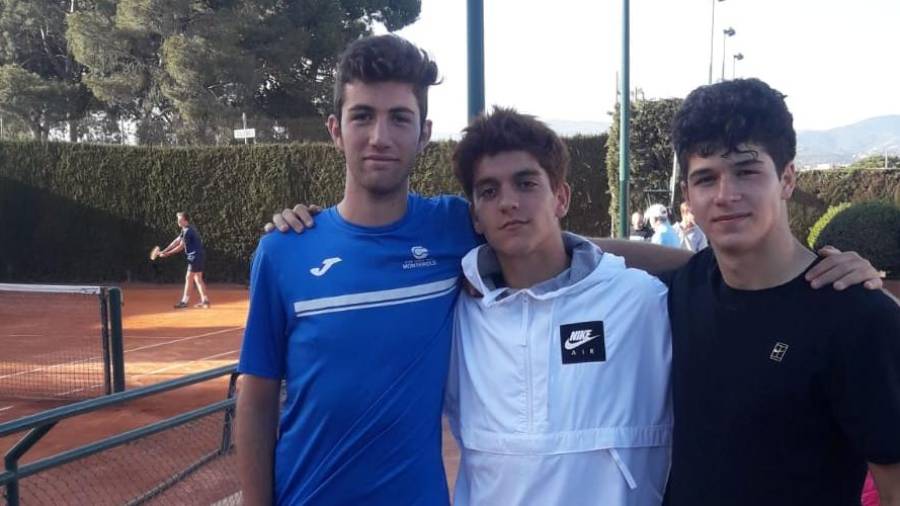 Allan Lavado, Jordi Garcia y Arnau Miralles, del club anfitrión. FOTO: CT Reus Monterols