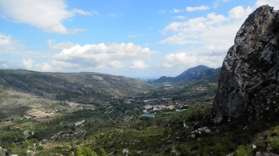 Vista de La Vall de Gallinera