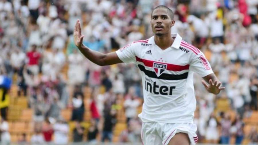 Gabriel Novaes celebra un gol con el Sao Paulo. Foto: Cedida