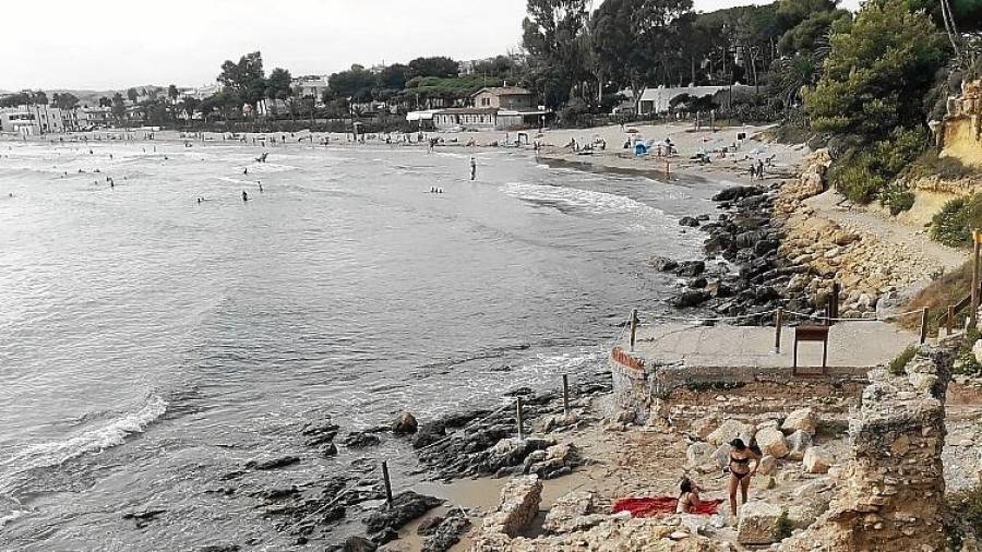 L‘Ajuntament d’Altafulla ha delimitat l’espai dels Banys de Mar de la Vil·la romana dels Munts per evitar-ne la degradació. Foto: Joan Boronat