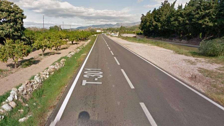 L'accident s'ha produit a la T-301, a Tortosa. Foto: Google Maps