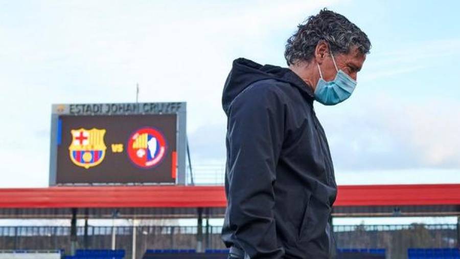 Raúl Garrido ya no es entrenador del Olot. Foto: UE Olot