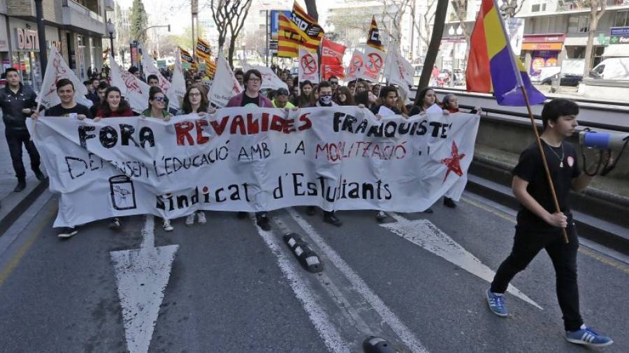 La marcha ha recorrido la Rambla Nova y ha terminado en la calle Sant Francesc. Foto: Lluís Milian