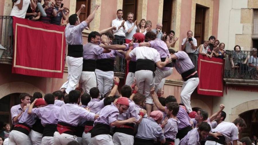 El quintet organitzador de la festa ha reconegut que ells sí que volien la Jove de Tarragona dins de la diada i que fins i tot els van demanar que reconsideressin la seva decisió. Foto: Pere Ferré