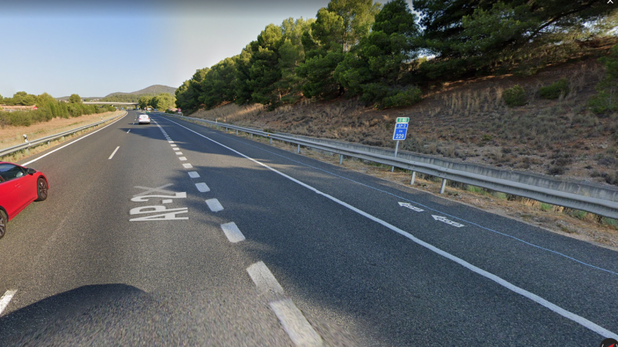 L'accident va tenir lloc en el quilòmetre 229 de l'AP-2, sentit Lleida. Foto: Google Maps