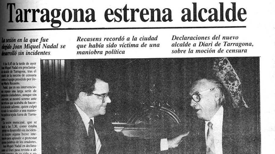 Portada del ‘Diari de Tarragona’ del 18 de agosto de 1989. FOTO: DT
