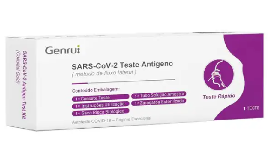 El Genrui Sars-Cov-2 Antigen Test Kit.