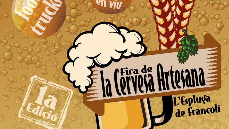 Cartell de la primera edició de la Fira de la Cervesa Artesana