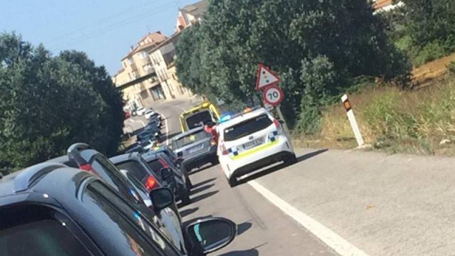 El accidente en la N-340 en Castellet.