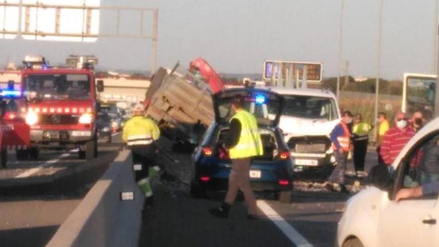 Imagen del accidente de Vila-seca.