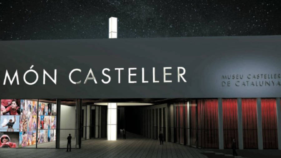 Imatge virtual de la façana del Museu Casteller de Catalunya de Valls. Foto: Museu Casteller