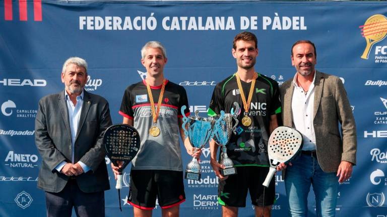 Tonet Sans revalida el título de campeón de Catalunya de pádel